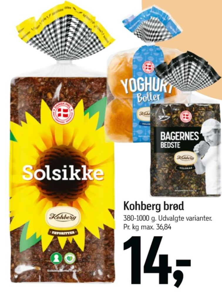 Kohberg, Solsikkerugbrød