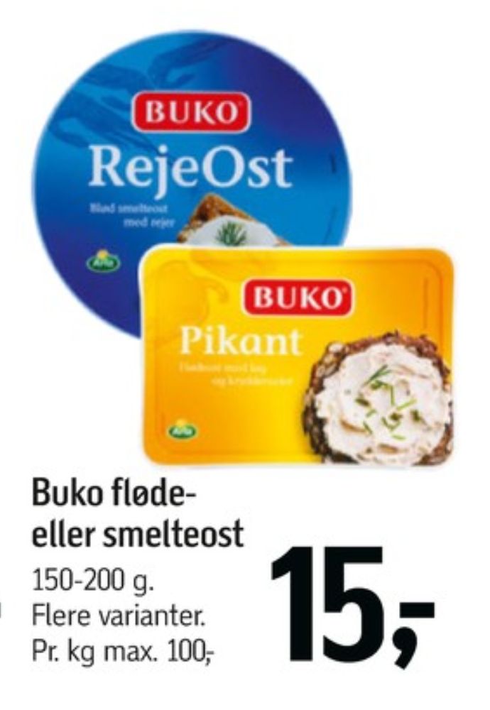 Buko Smelte, Smøreost Rejeost