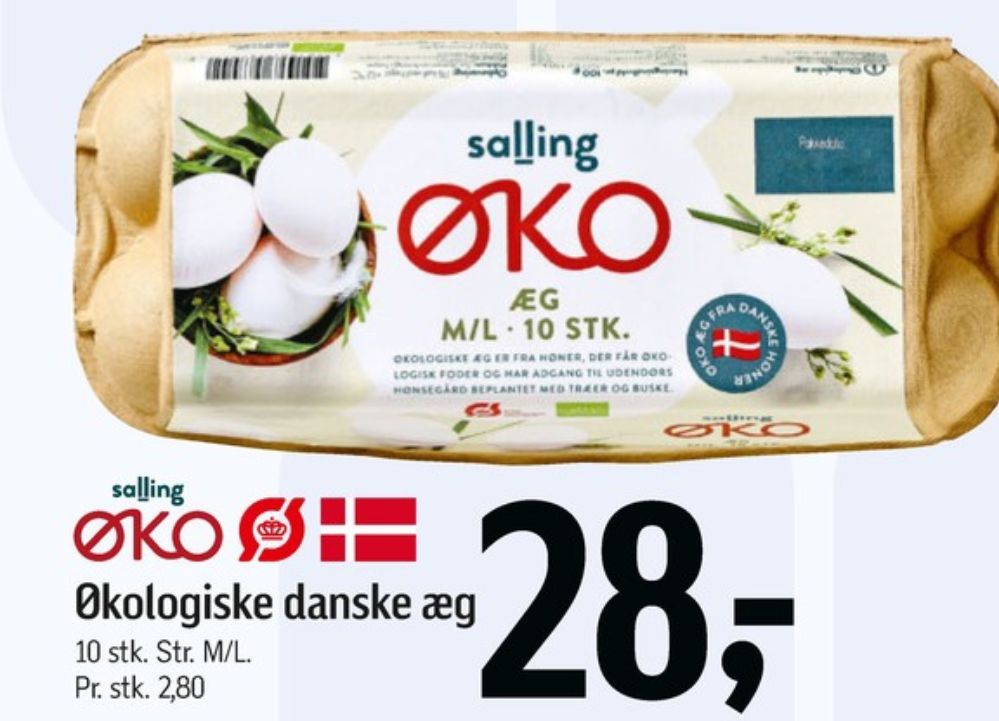 Salling ØKO, Æg M/L