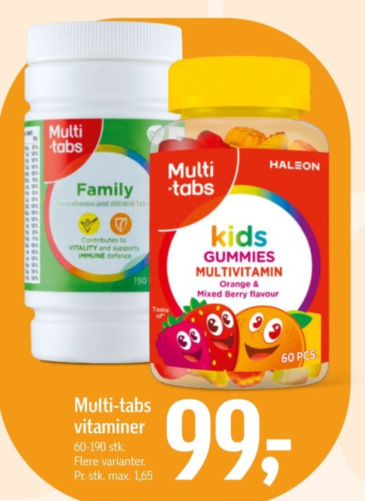 Multitabs, Vitaminer