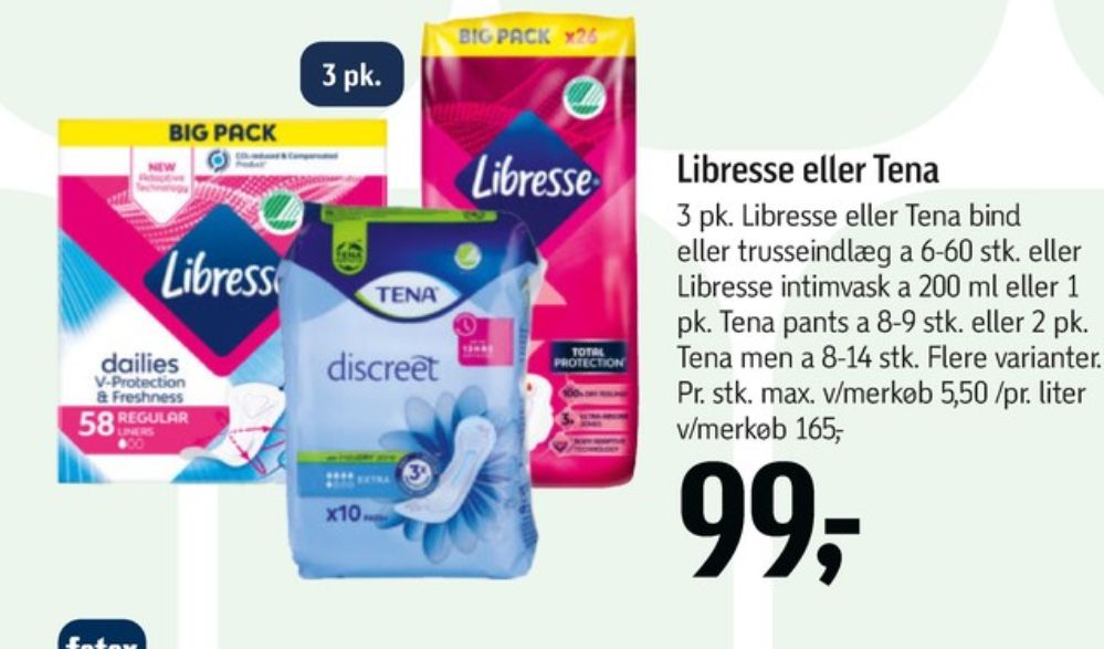 Libresse, Regular Black Trusseindlæg