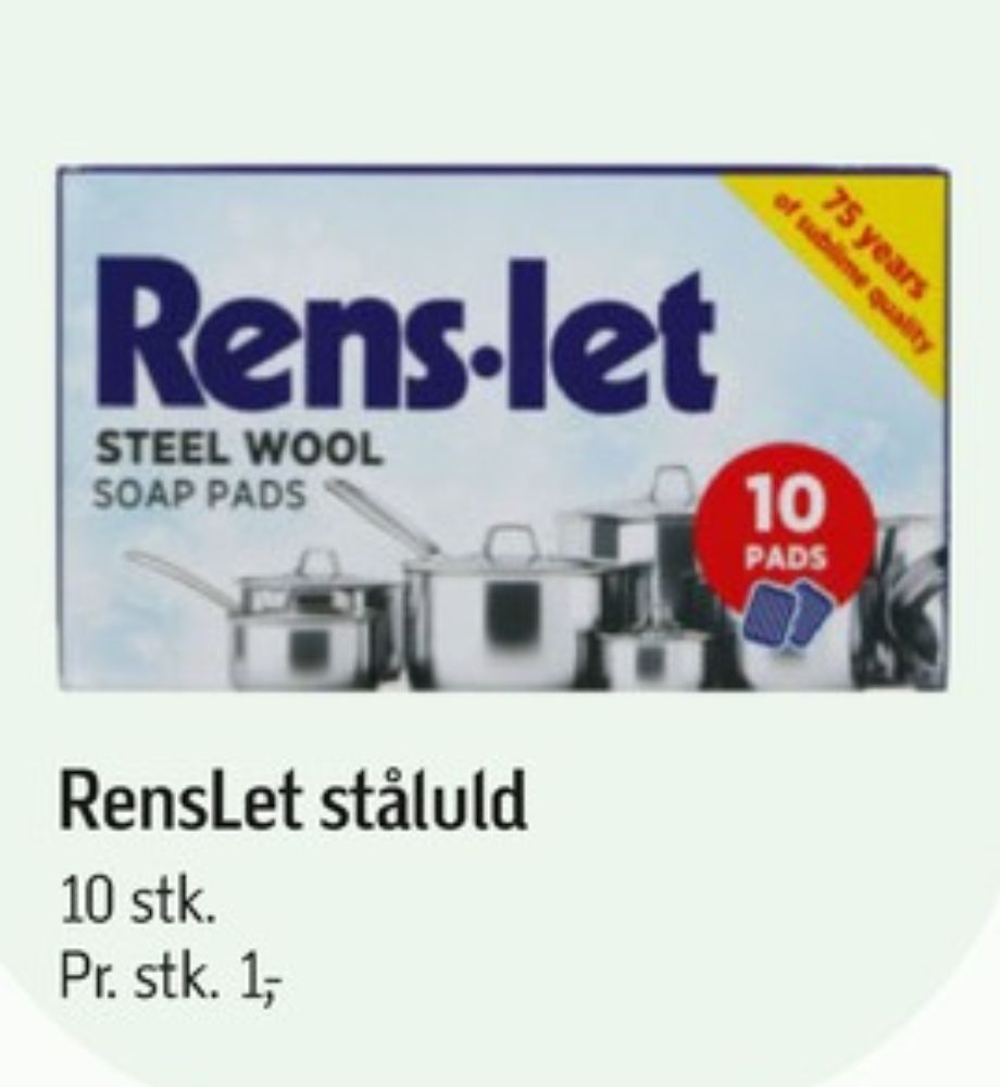 Rens-let, Ståluld