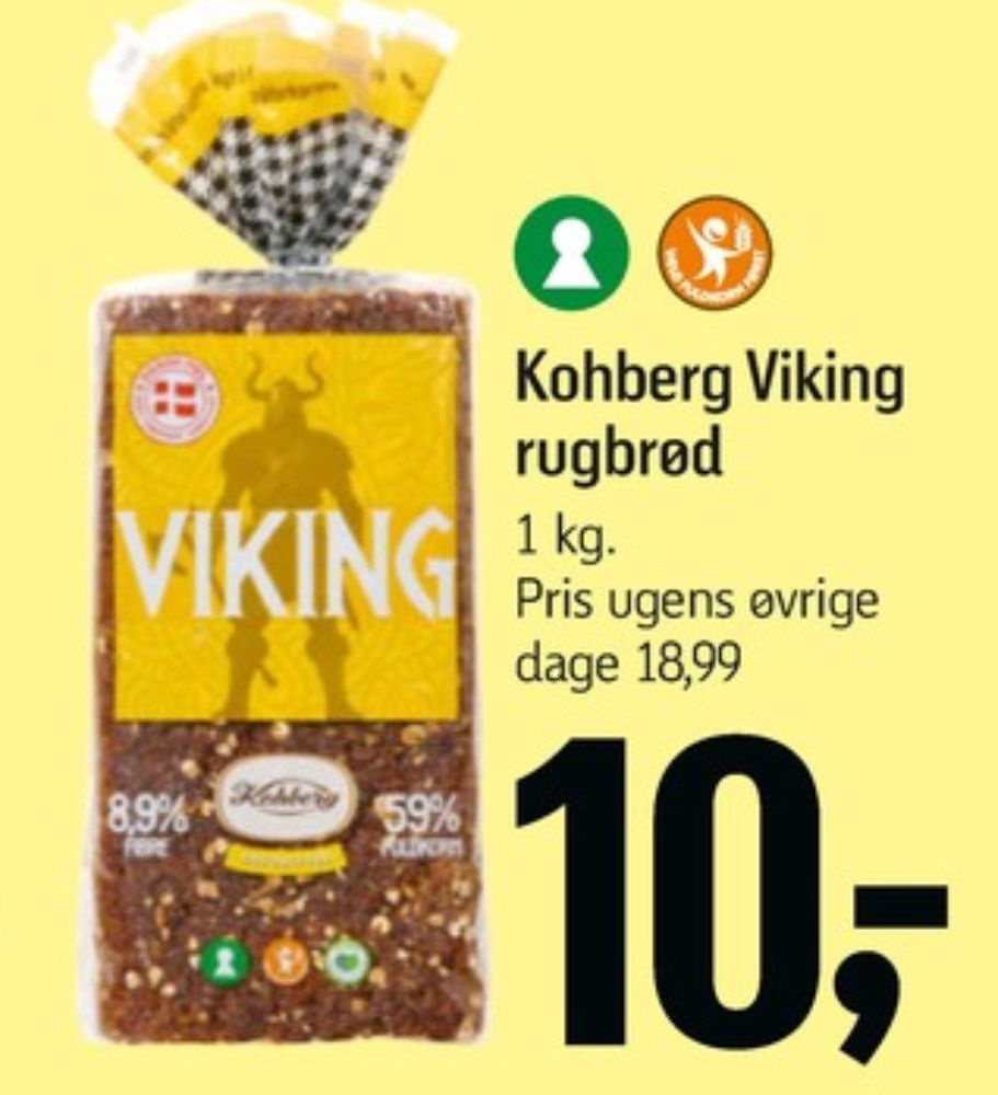 Kohberg Viking, Rugbrødsskiver