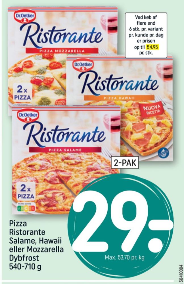 Ristorante, Pizza Hawaii