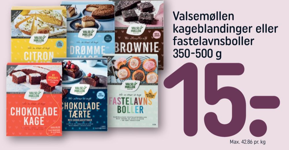 Valsemøllen, Chokoladekageblanding