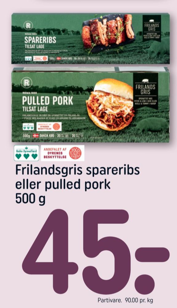 Rema 1000, Spareribs