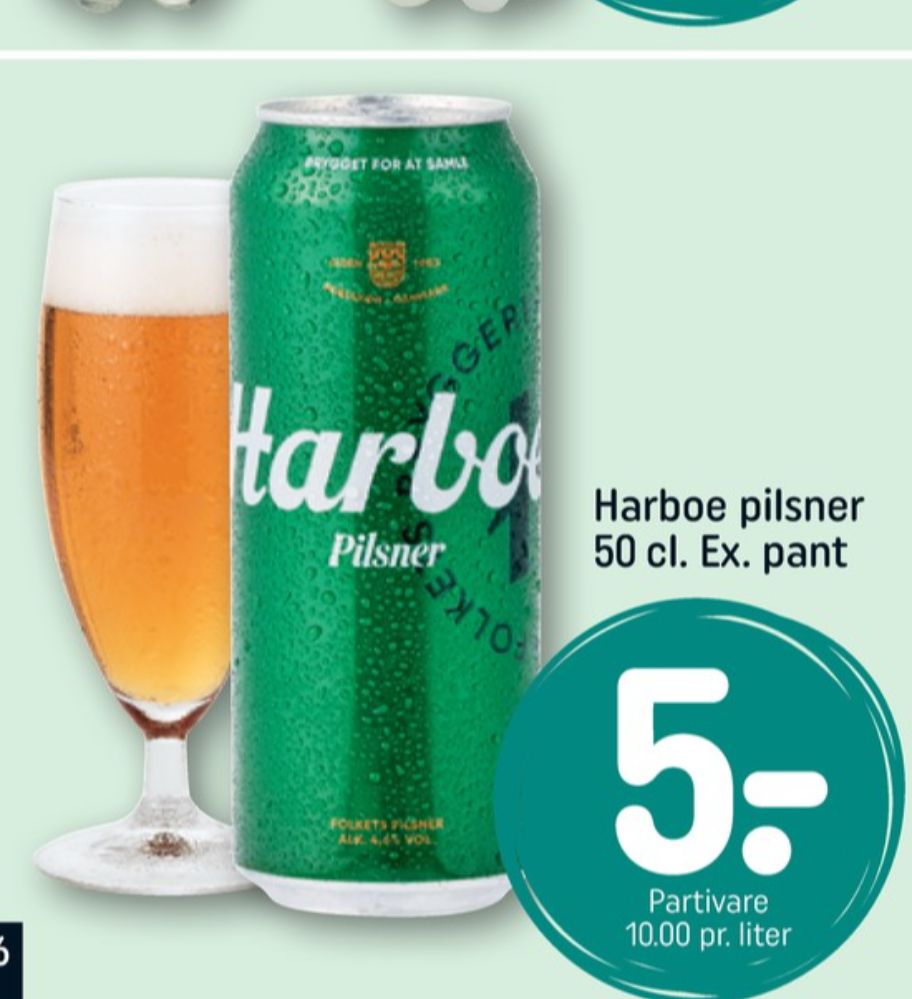 Harboe Pilsner, Øl
