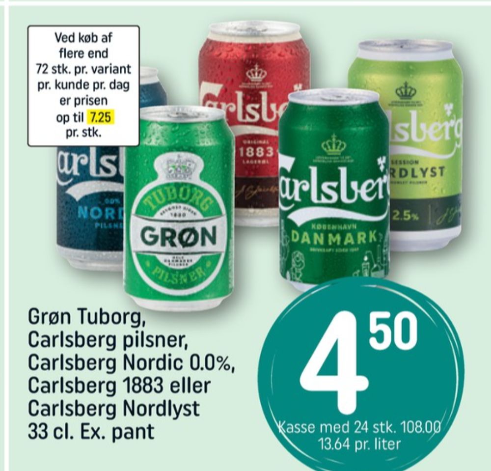 Tuborg Grøn, Øl