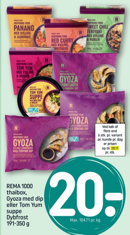 Rema 1000 Inspiring food, Red Curry med Kylling, Grøntsager & Jasminris