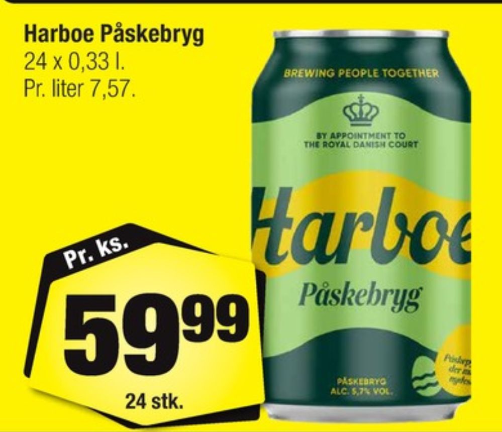 Harboe Påskebryg, Øl 24 pk.