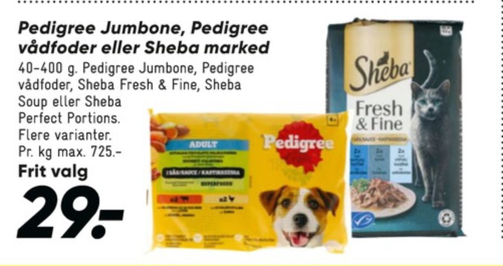 Pedigree, Hundefoder