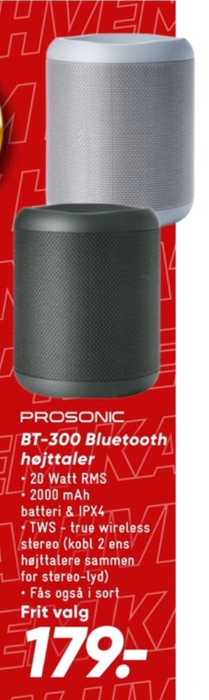 Prosonic, Højttaler