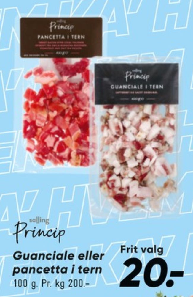 Salling Princip, Pancetta