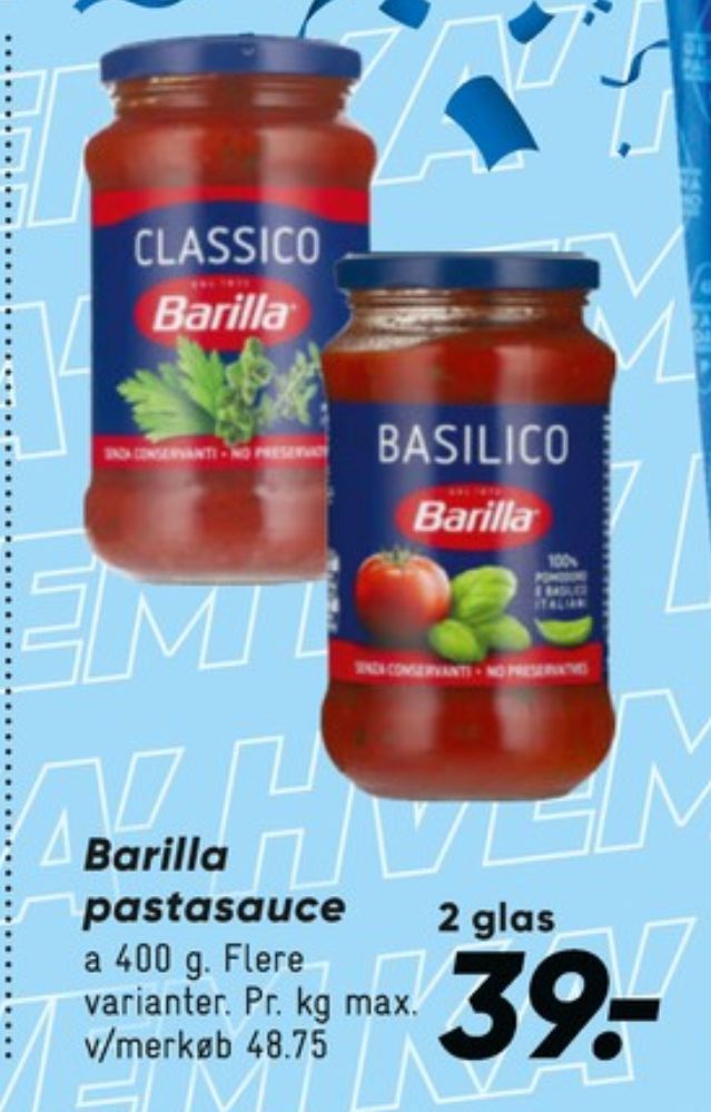 Barilla, Basilico sauce