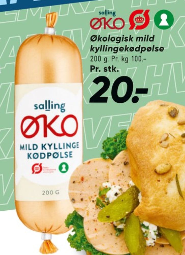 Salling ØKO, Kyllingepølser