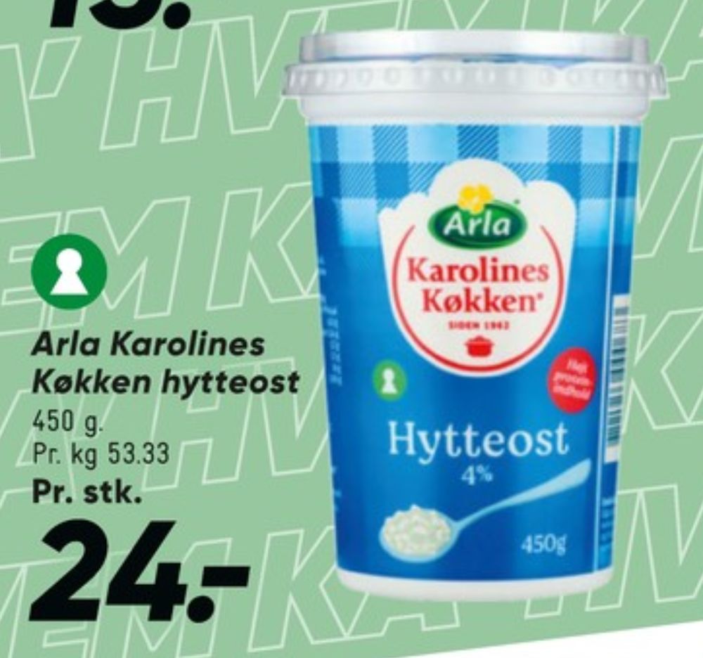 Karolines, Hytteost 4%