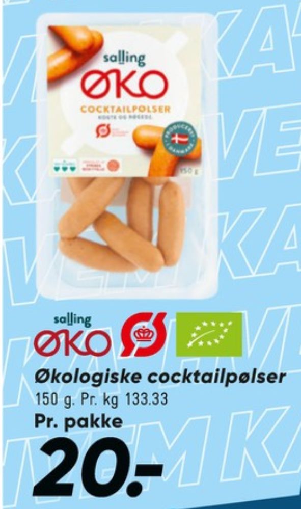 Salling ØKO, Cocktailpølser