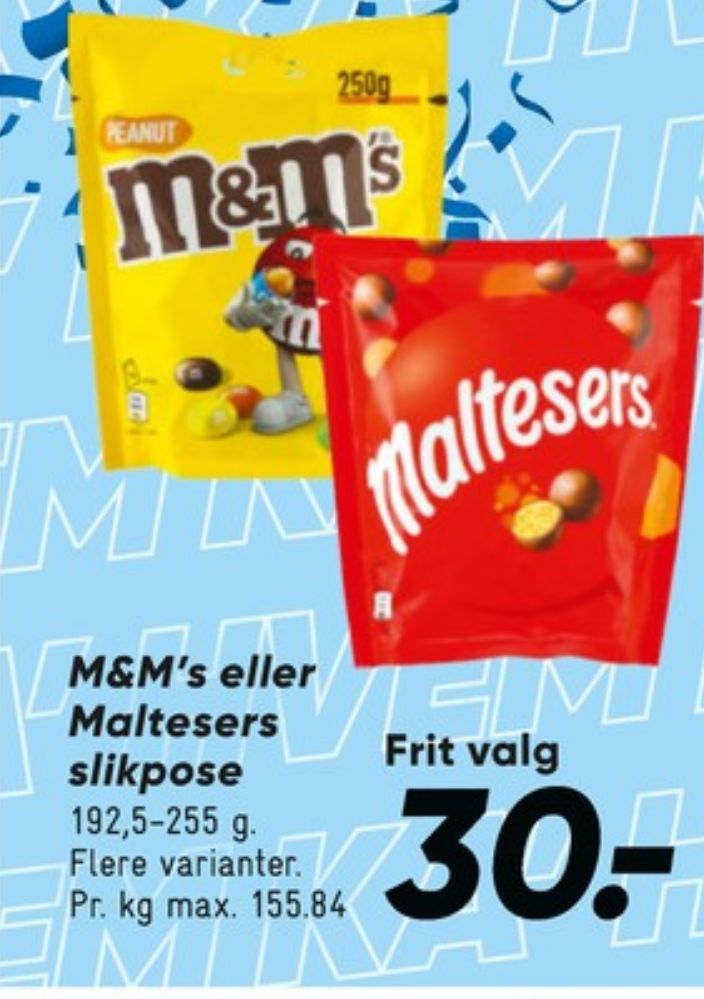 M&Ms, Chokoladepastiller Peanuts
