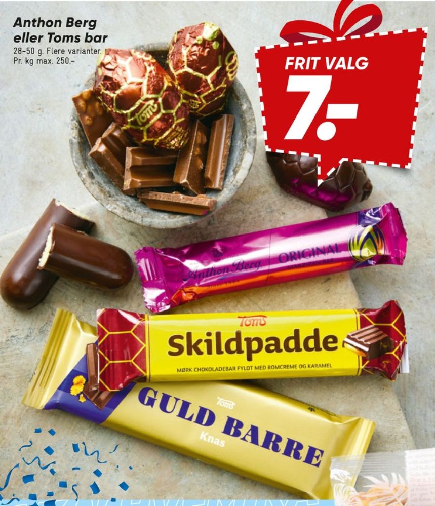 Toms Guldbarre, Chokoladebar Knas