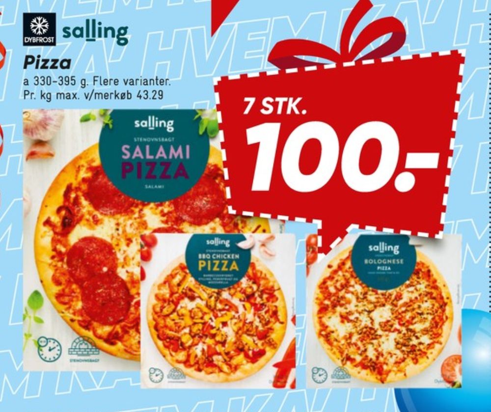 Salling, BBQ Chicken Pizza