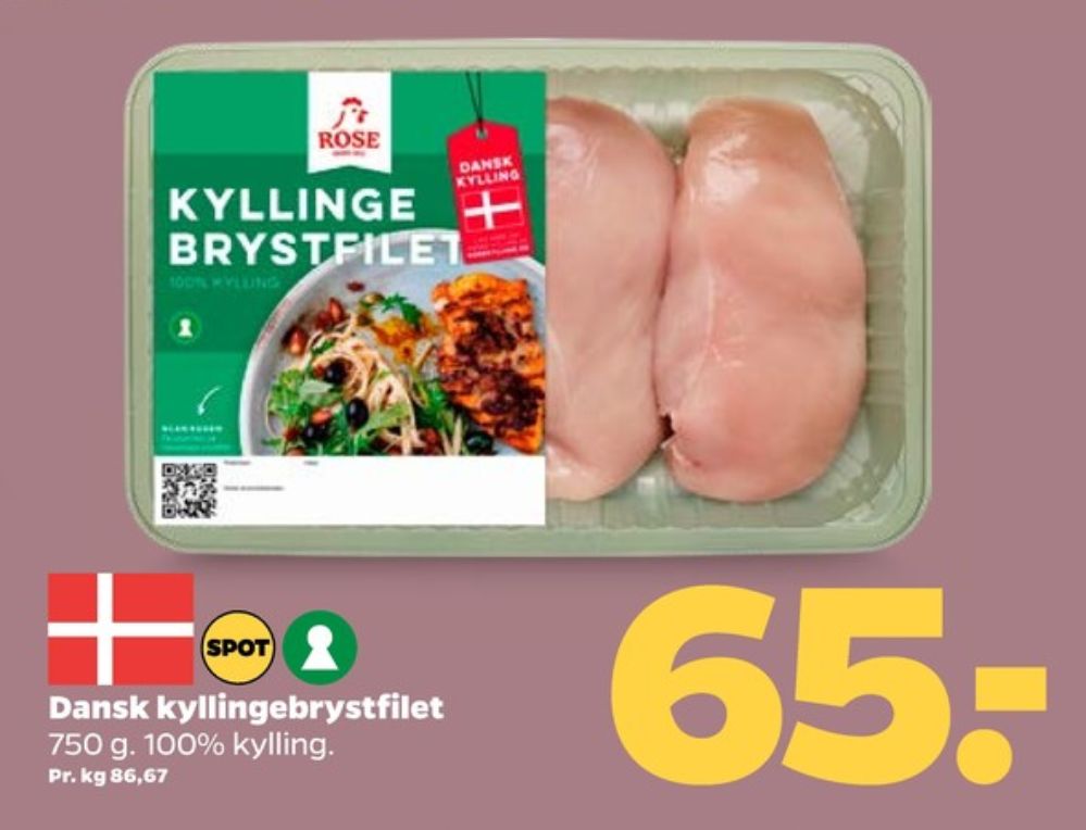 Rose, Kyllingebrystfilet