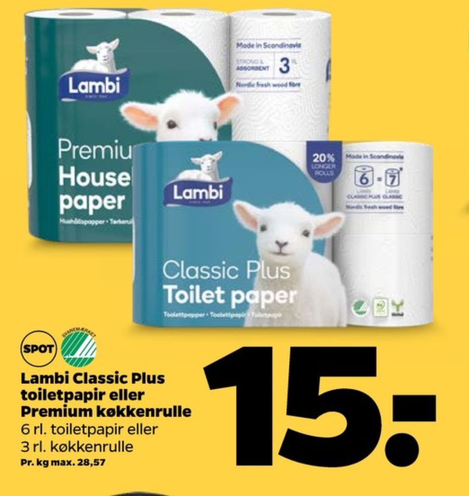 Lambi Classic, Toiletpapir