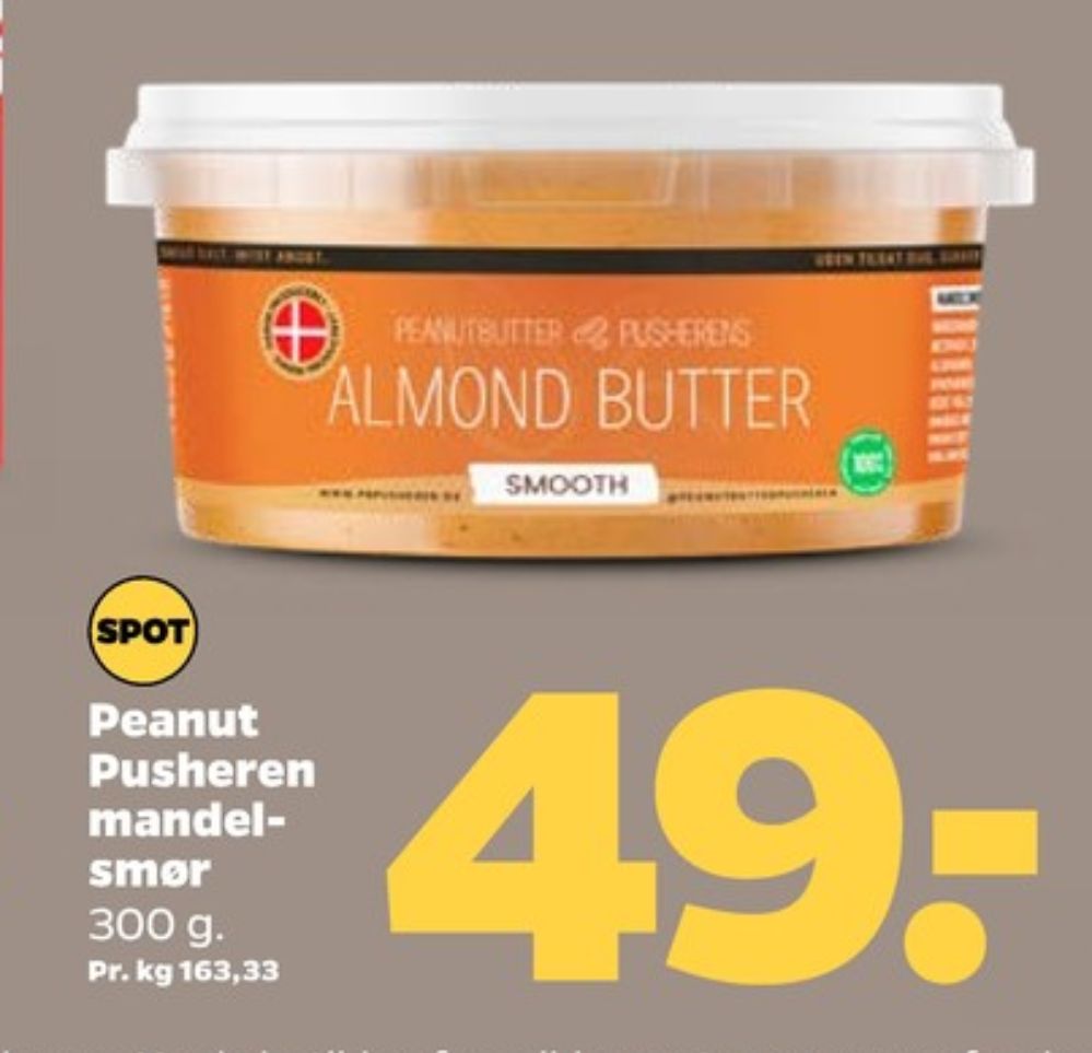 Peanutbutter Pusheren, Mandelsmør