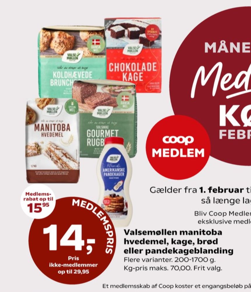Valsemøllen, Chokoladekageblanding