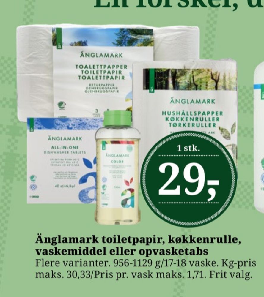 Änglamark, Maskinopvask-tabs