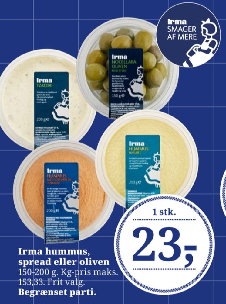 Irmas, Hummus