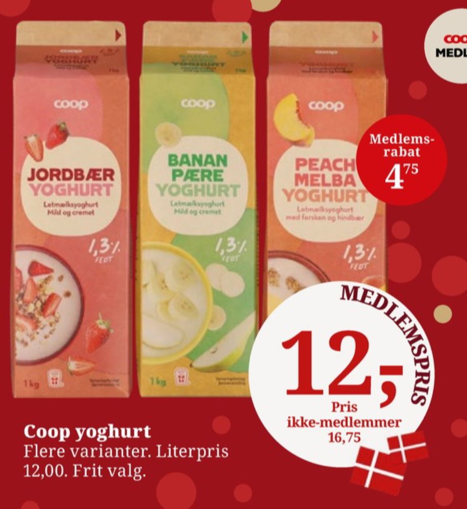 Coop 365 hverdag, Pære & Banan Yoghurt 