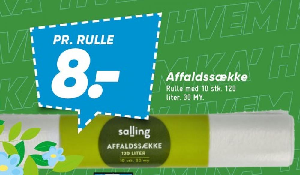 Salling, Affaldssække