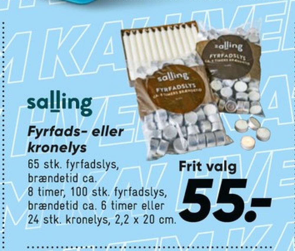 Salling, Fyrfadslys