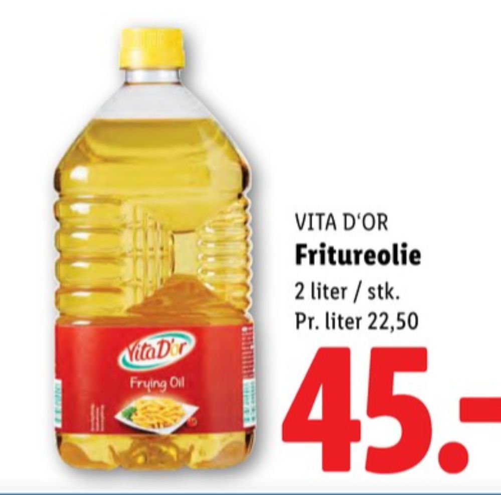 Vita Dor, Fritureolie