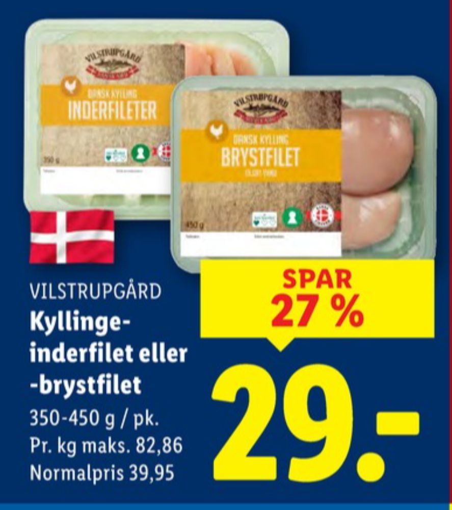 Vilstrupgård, Kyllingebrystfilet