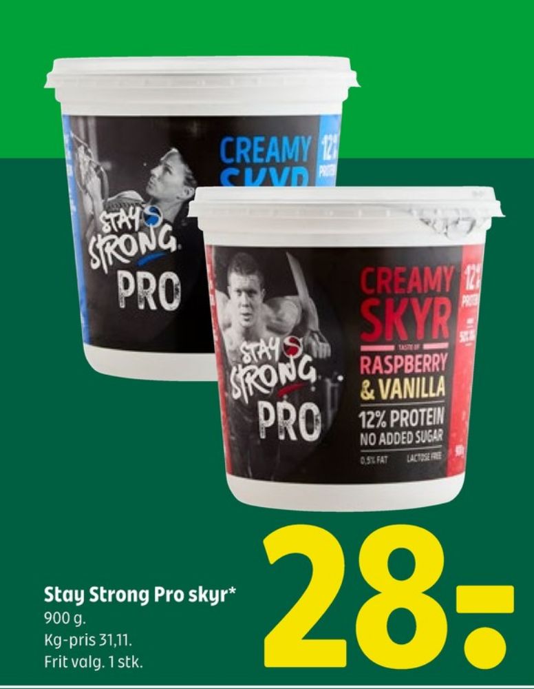 Stay Strong, Blåbær & Vanilje Skyr 