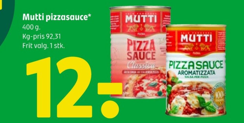 Mutti, Sauce Flydende Pizza Aromatizzata