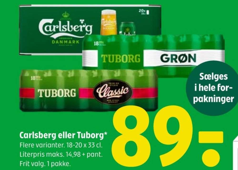 Tuborg Classic, Øl 18 pk.