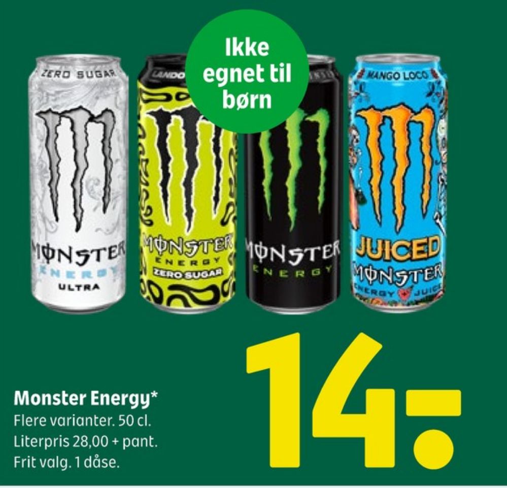 Monster Ultra Energy, Energidrik