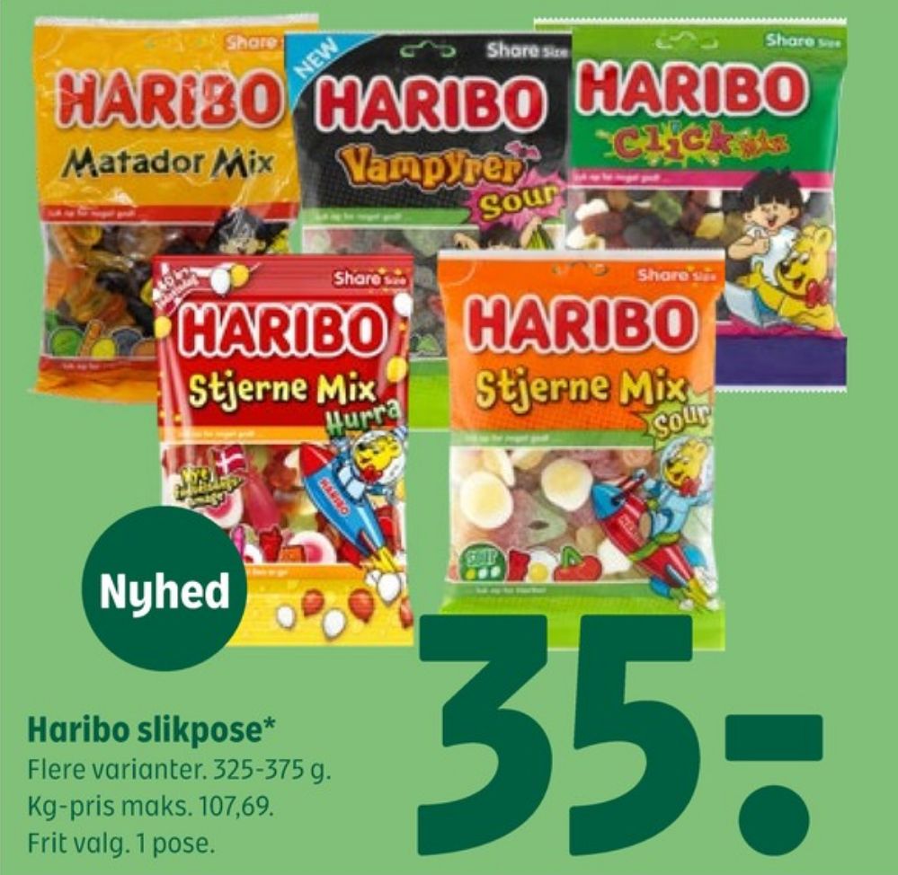 Haribo Vampyrer, Slikpose Sour