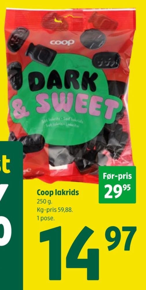 Coop Winegums, Dark & Sweet 