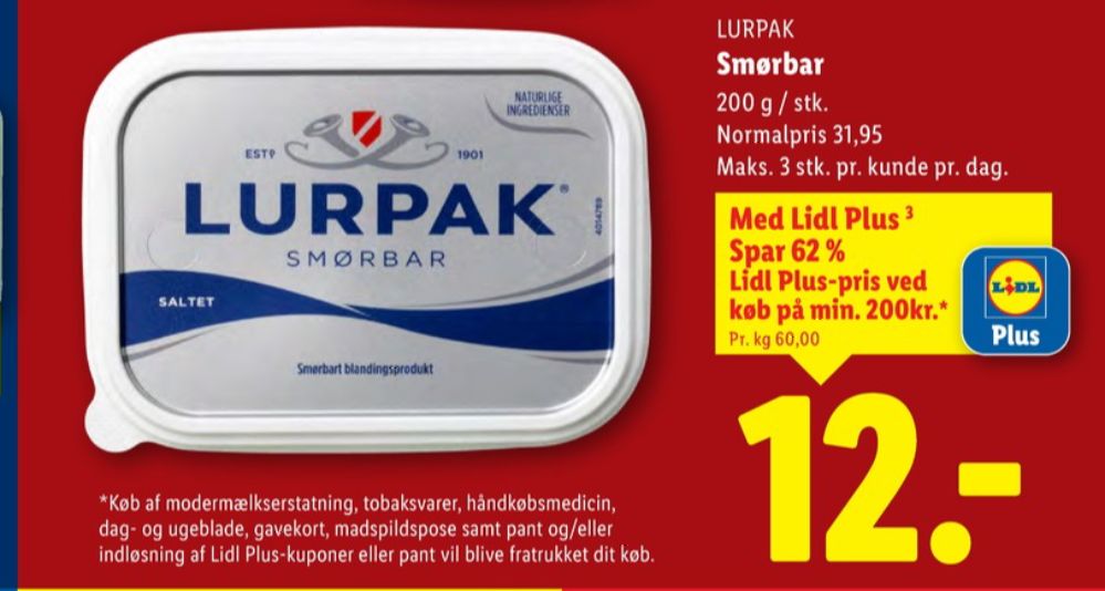 Lurpak, Smørbar