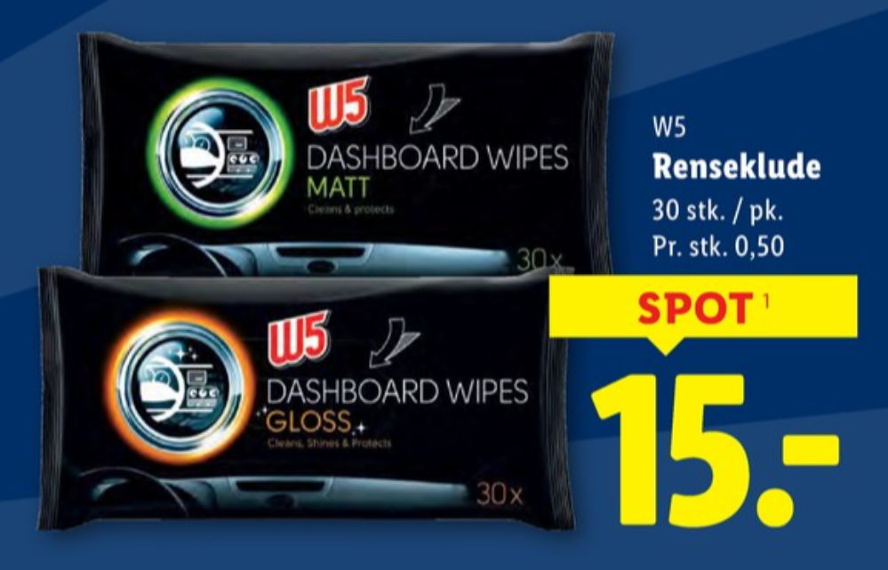 W5, Renseservietter