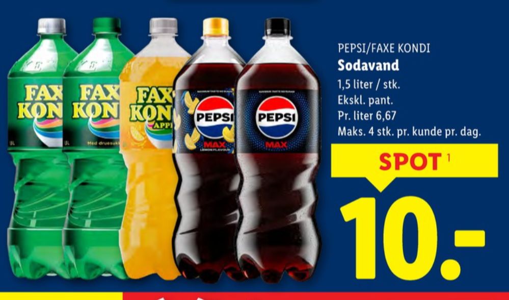 Faxe Kondi 0 Kalorier Appelsin, Appelsinsodavand