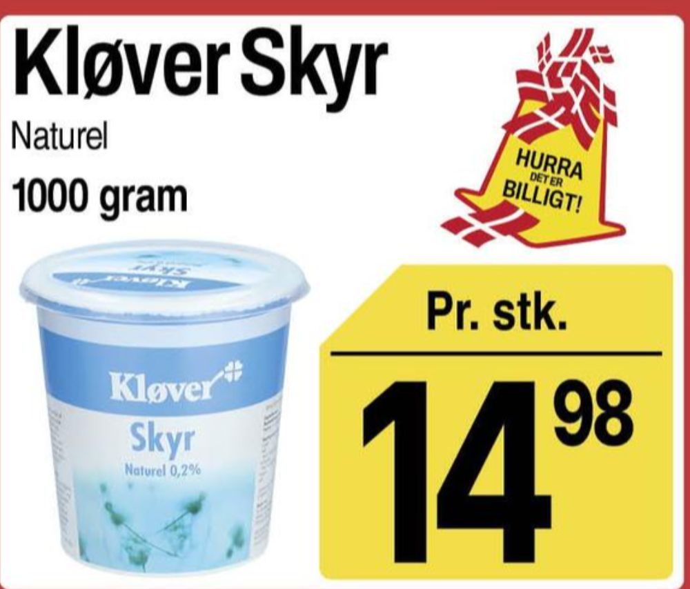Kløver, Naturel Skyr 0,2%