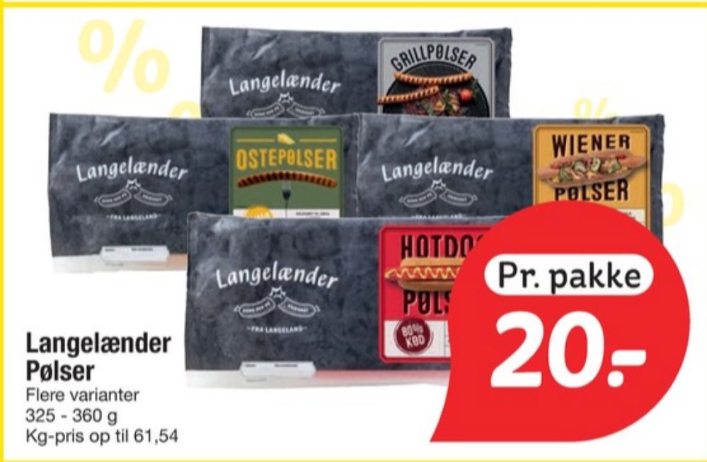 Langelænder, Grillpølser