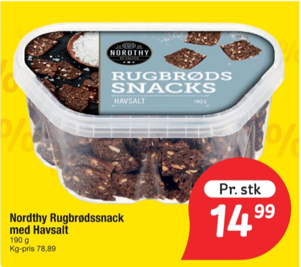 Nordthy, Rugbrødssnack med havsalt