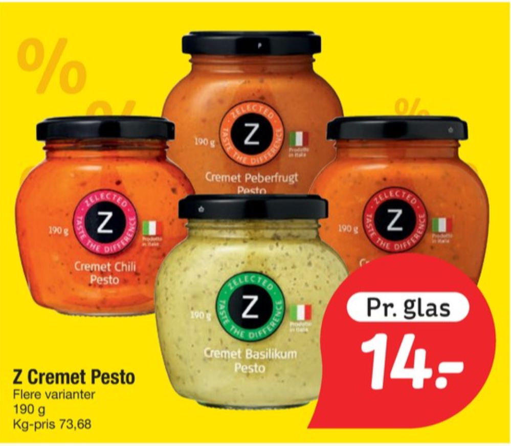 Zelected, Cremet Peberfrugt pesto