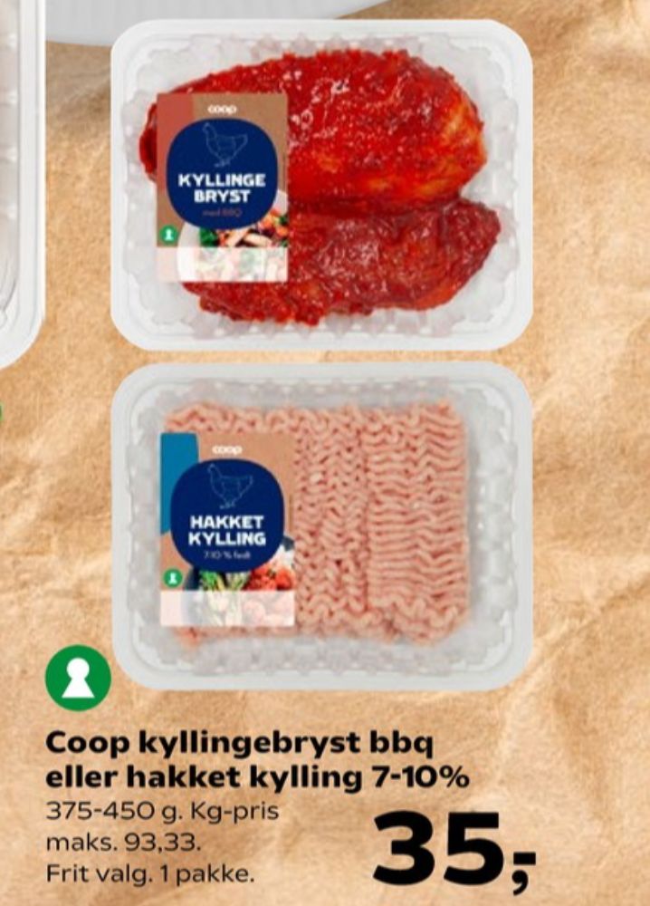Coop, Hakket kylling 7-10%
