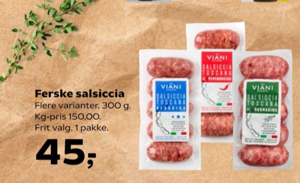 Viani, Salsiccia Toscana Classica